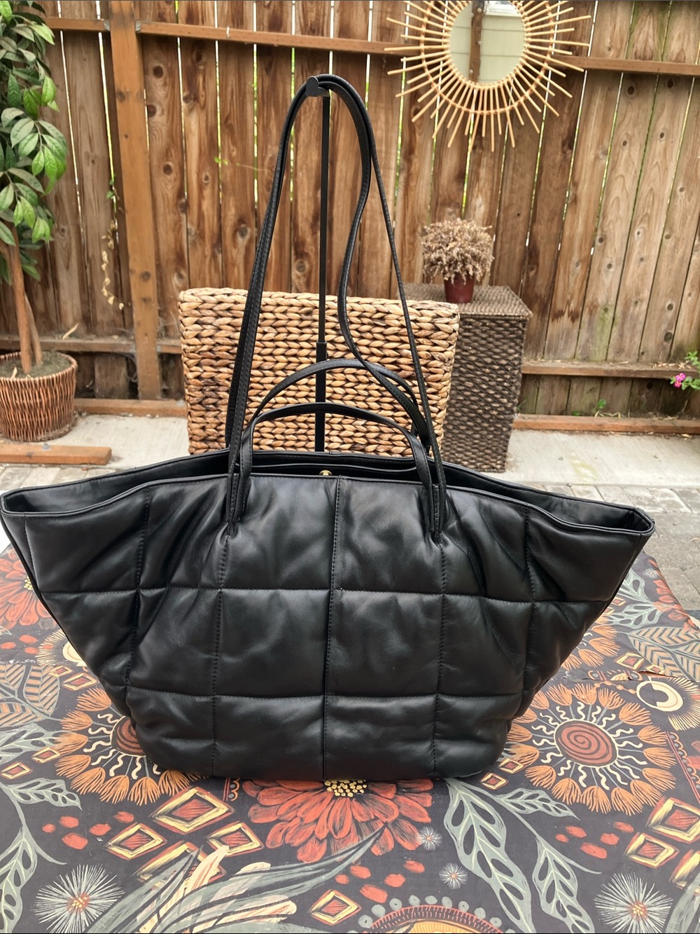 All Saints Nadaline Quilted Leather Tote